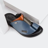 نعال رجالي إيطالي بلون كحلي وجملي