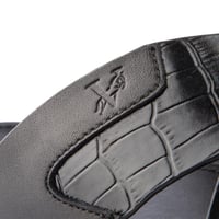 حذاء شرقي جلد اسود طبيعي من فيكتور كلارك