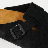 نعال رجالي اسباني جلد طبيعي اسود