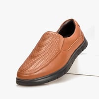 حذاء رسمي كلاسيكي طبي من ماركة فيكتور كلارك - عسلي