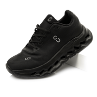 حذاء رياضي مريح للجري والنادي بلون اسود