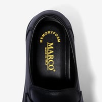 حذاء ماركو رسمي إيطالي طبي- أسود فانتا