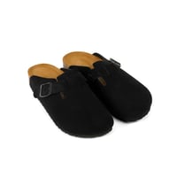 نعال رجالي اسباني جلد طبيعي اسود