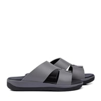 نعال طبي شرقي من الجلد الرمادي الطبيعي