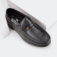 حذاء رسمي جلد كحلي اسباني من براند (ماركو)