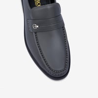 حذاء ماركو رسمي جلد طبيعي رصاصي ونعل طبي