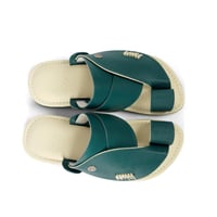 حذاء شرقي وطني ميموري فوم - جلد زيتي