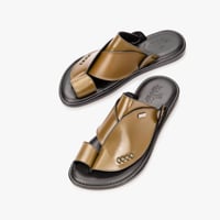 نعال طبي ايطالي من الجلد الزيتي الطبيعي