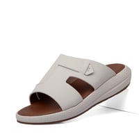 نعال خليجي جلد سكري طبيعي بارضية بنية طبية