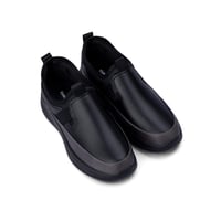 حذاء كاجوال طبي من فيكتور كلارك - جلد اسود ورمادي