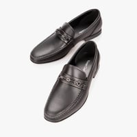 حذاء رسمي طبي جلد اسود طبيعي من فيكتور كلارك