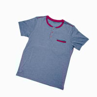 طقم بيجامة من قطعتين تركي رصاصي سادة