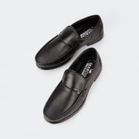 حذاء رسمي اسباني جلد اسود من براند (ماركو)