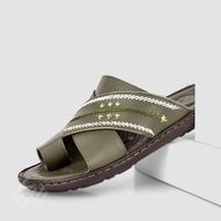 حذاء طبي رجالي فيكتور كلارك جلد زيتي