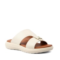 نعال شرقي خليجي جلد كريمي ماركة فيكتور كلارك