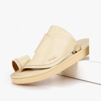 حذيان شرقي سعودي جلد بيج فخم