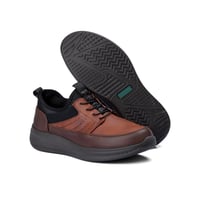 حذاء كاجوال جلد طبي من فيكتور كلارك - بني قهوجي