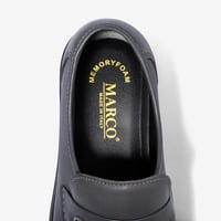 حذاء ماركو رسمي جلد طبيعي رصاصي ونعل طبي