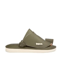 نعال سعودي طبي جلد زيتي طبيعي