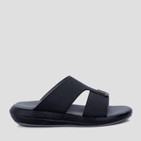 نعال شرقي طبي جلد أسود سادة من فيكتور كلارك