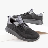 حذاء كاجوال رياضي طبي من فيكتور كلارك - أسود ورماد...