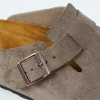 نعال رجالي اسباني جلد طبيعي بيج غامق