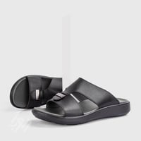 حذاء طبي فيكتور كلارك أسود لامع جذاب