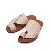 نعال شرقي طبي جلد طبيعي سكري مطرز