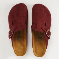 نعال رجالي اسباني جلد طبيعي احمر