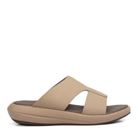 نعال خليجي طبي جلد كاكي من فيكتور كلارك