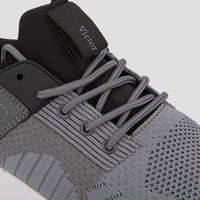 حذاء كاجوال رياضي قماش رمادي من فيكتور كلارك