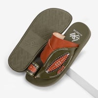 نعال سعودي وطني مطرز من الجلد الزيتي الطبيعي