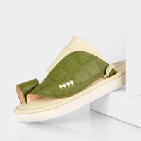 نعال سعودي وطني جلد سكري وأخضر