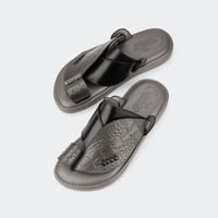 حذيان ايطالي رمادي بنقش جلد التمساح