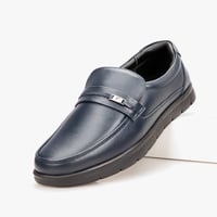 حذاء رسمي طبي - جلد كحلي من فيكتور كلارك