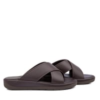 نعال خليجي طبي من الجلد الايطالي البني