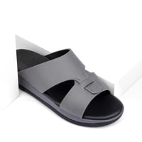 نعال طبي شرقي من الجلد الرمادي الطبيعي