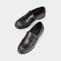 حذاء رسمي اسباني جلد اسود سادة من (ماركو)