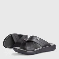 حذاء طبي فيكتور كلارك أسود لامع