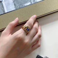 خاتم فراشة ازرق