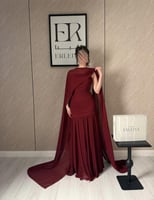 فستان جونا برغندي