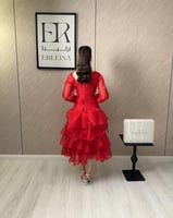 فستان مجد احمر