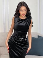 فستان غميم اسود