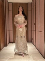 فستان انيلا ذهبي