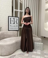 فستان لوبا بني