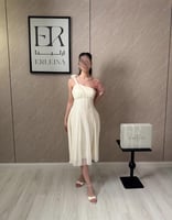 فستان اسه شيفون اوف وايت