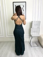 فستان مدى أخضر