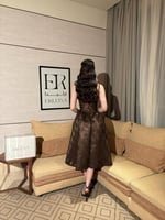 فستان مونا بني