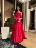 فستان ايفا احمر