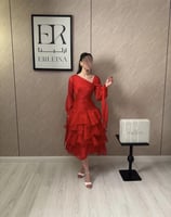 فستان مجد احمر